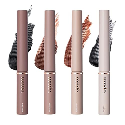 mude Inspire Skinny Curling & Multi-Fixer Light to Brown Mascara Volumizing Curling for Dramatic Lashes Smudge-Proof Water-Proof Stays on All Day (02 Brown)