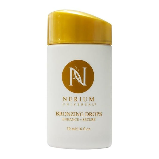 Nerium Glow Bronzing Drops - Mix-In Bronzer Serum for Face, Fragrance-Free, 1.6 fl oz