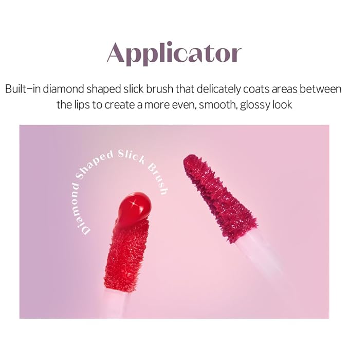 ETUDE Over Growy Lip Stain Tint, Fake Red, 0.1 oz (3 g), Lipstick, Glossy Finish, Highly Moisturizing, Melotint, Plush, Glossy, Volume, Vegan Certified