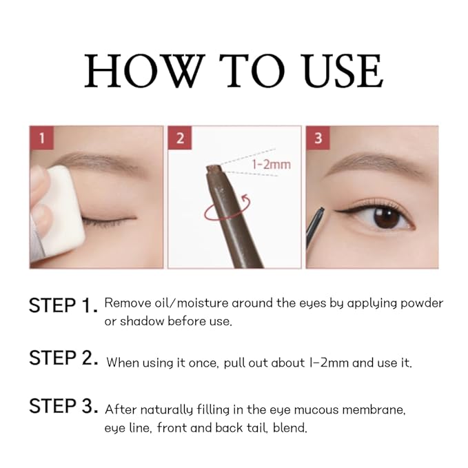 BBIA Last Auto Gel Eyeliner SLIM 5 Colors – Ultra-Fine Waterproof Mechanical Gel Eye Liner Pencil Smudge-Proof Easy Drawing Smooth Gliding Texture Vegan Korean Eye Makeup (S2 JAZZ SLIM R)