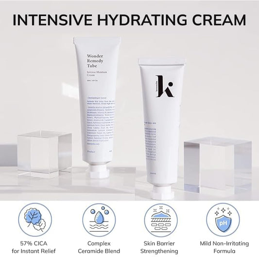 keenoniks Korean Moisturizer with CICA (Redness Relief) & Ceramide (Barrier Repair) for Hydrating Face Care, 3.38 Fl Oz