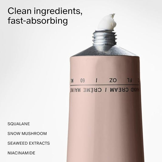 Salt & Stone Hand Cream for Women & Men | Saffron & Cedar | Hydrates, Nourishes & Softens Skin | Restores Dry Cracked Hands | Fast-Absorbing | Cruelty-Free & Vegan (2 fl oz)