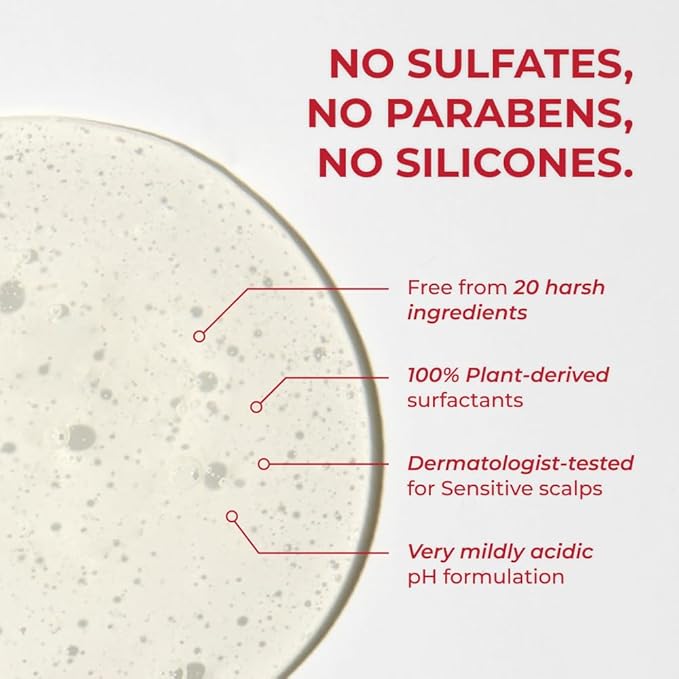 MOEV ANNURCATIN Shampoo | Korean Apple Hair Care for Strength and Volume in Thinning Hair | Adds Lift | Paraben-Free | Suitable for All Hair Types (10.14 fl.oz, apple & vanilla)