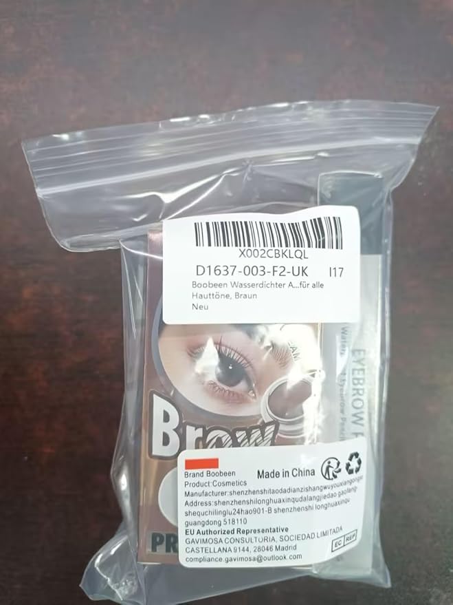 Boobeen Waterproof Eyebrow Pencil with Pomade, Brow Gel with Dual-ended Brush, Long-Lasting Natural Hair-Like Brows for All Skin Tones, Brown