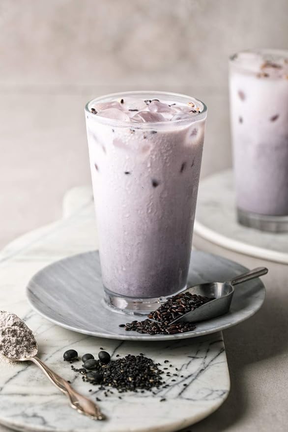 Damtuh Korean Black Mixed Grain Powder Meal Replacement Shake – Healthy Breakfast Drink, Nutritious Grain Misugaru, 20g x 40 Sticks (Pack of 2)