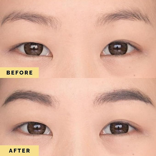 Elizabeth Mott Eyebrow Gel - Queen of the Fill Tinted Brow Filler, Volumizer & Setter - Defines, Shapes & Covers Grays - Water-Resistant, Long-Lasting, Smudge-Proof - Cruelty-Free, Black Shade, 4g