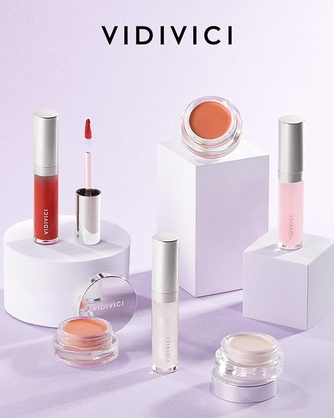 VIDIVICI Millennial Glow Cream Blush 02 Rosy Dahlia - Creamy Face Cheek Blusher for Smooth & Silky Skin - Soft Satin Finish with Natural Color - For Fair to Light Skin Tone, 0.21 oz.