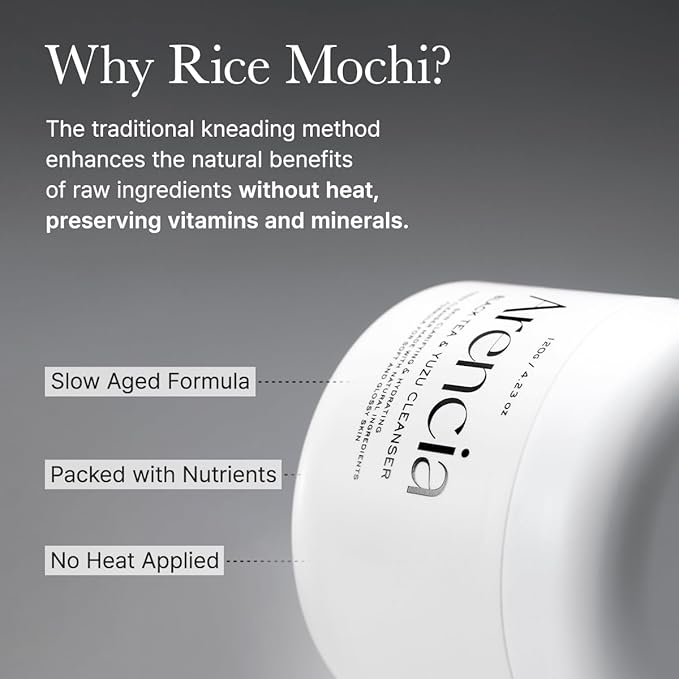 ARENCIA Black Tea Rice Mochi Face Cleanser, 120g, Pore Care, Sebum Control, Oily Skin