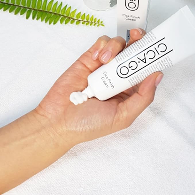 Cica Finish Cream, Lightweight & Soothing & Hydrating Korean Moisturizer with Centella Asiatica for Sensitive Skin, Barrier Repair Cream, Korean Skincare Moisturizer (1.69 fl.oz, 50ml)