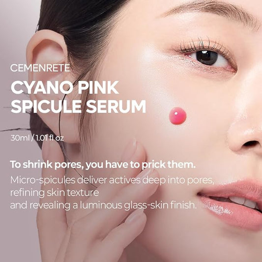 Dr.Melaxin Cemenrete Cyano Pink Spicule Serum with Calcium, korean skin care pore tightening refines pores tightening serum 1.01 fl. oz.