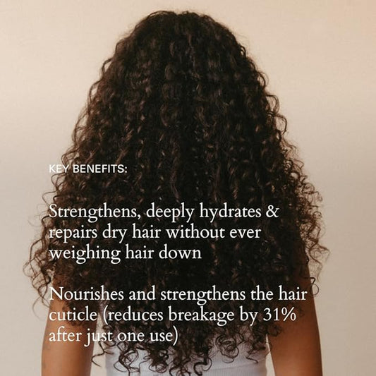 RŌZ Foundation Mask – Hydrating & Repairing Hair Treatment for All Hair Types – Deep Conditioning to Strengthen, Smooth & Nourish – Vegan, Color Safe, Silicone Free