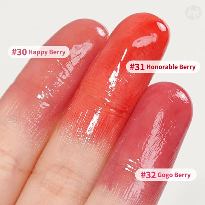 Peripera Ink Mood Glowy Tint | Lip-Plumping, Naturally Moisturizing, Lightweight, Glow-Boosting, Long-Lasting, Comfortable, Non-Sticky, No White Film (032 GOGO BERRY)