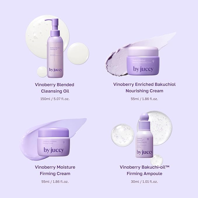 By Juccy Vinoberry Bakuchi-oil 30,000 ppm Firming AmpouleㅣWrinkle-Softening & Texture-Perfecting | Bakuchiol, Viniferatrol, Peptides, Cica | Skin ElasticityㅣKorean Skincare | By Juicy | 1.01 Fl.oz