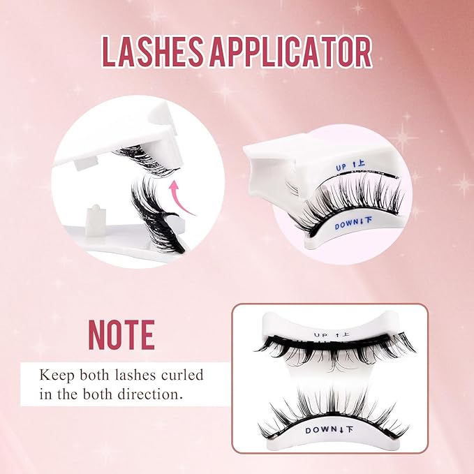 Elara Craft Magnetic Eyelashes, Eyelashes with Applicator, Natural Look, Reusable Glue-free False Eyelashes Series (Nature Series(L09+L11))