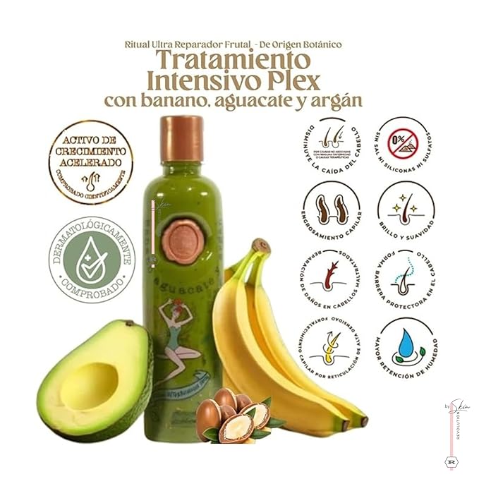 Aftercare for Ritual Botánico Keratina Orgánica | Treatment to Straighten, Repair and Relax Hair | Natural, Organic & Vegan | Product of Colombia | Tratamiento Plex, 400 ml/13.52 Fl Oz (2 Count)