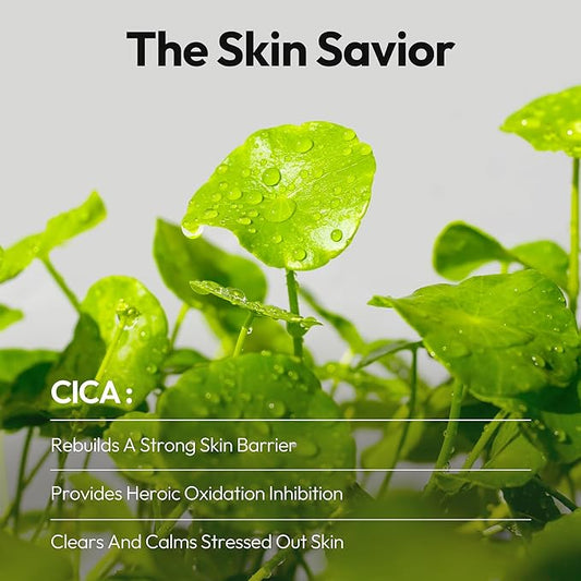 LAPCOS Cica Sheet Mask, Daily Face Mask with Cantella Plant Extract to Regenerate and Revitalize Skin, Korean Beauty Favorite, 5-Pack