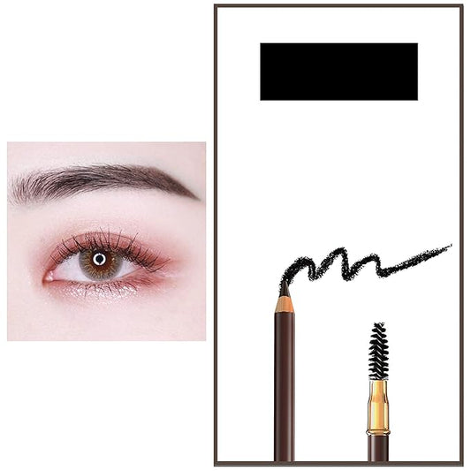 1pcs Eyebrow Pencil Longlasting Waterproof Durable Liner Eyebrow 5 Colors to Choose (1# Black)