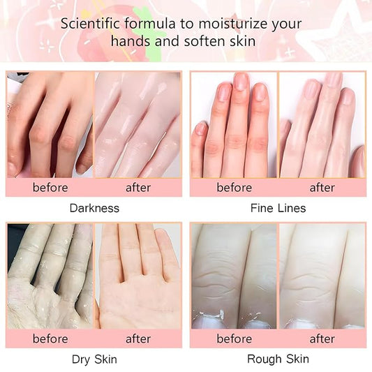 Hand Cream Moisturizing Mask, Hand Masks Moisturizing Glove for Dry Hands, Hydrating and Regenerates Dead Skin, Hand Care Moisture Gloves for Dry Hands, Safe for All Skin Types (11 pack)