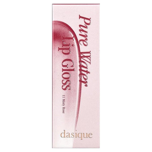 dasique Pure Water Lip Gloss #11 Misty Rose 0.09 oz | Variety of Colors | Dewy Gloss | Buildable Gloss Tesxture | Non-Sticky | K-beauty