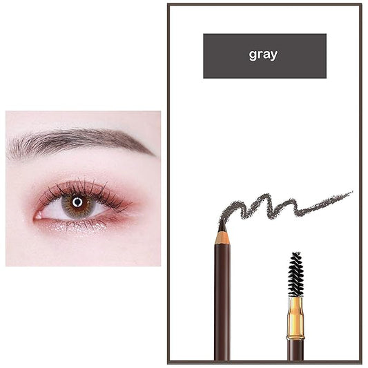 Bodermincer Eyebrow Pencil Longlasting Waterproof Durable Automaric Liner Eyebrow 5 Colors to Choose (5pcs, 4# Grey)