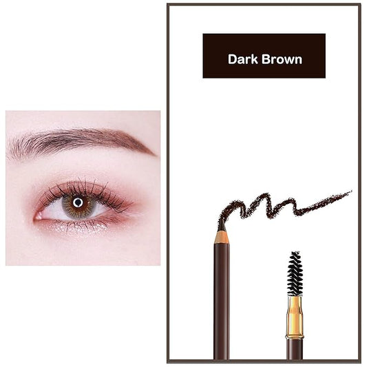 Bodermincer Eyebrow Pencil Longlasting Waterproof Durable Automaric Liner Eyebrow 5 Colors to Choose (5pcs, 2# Dark Brown)
