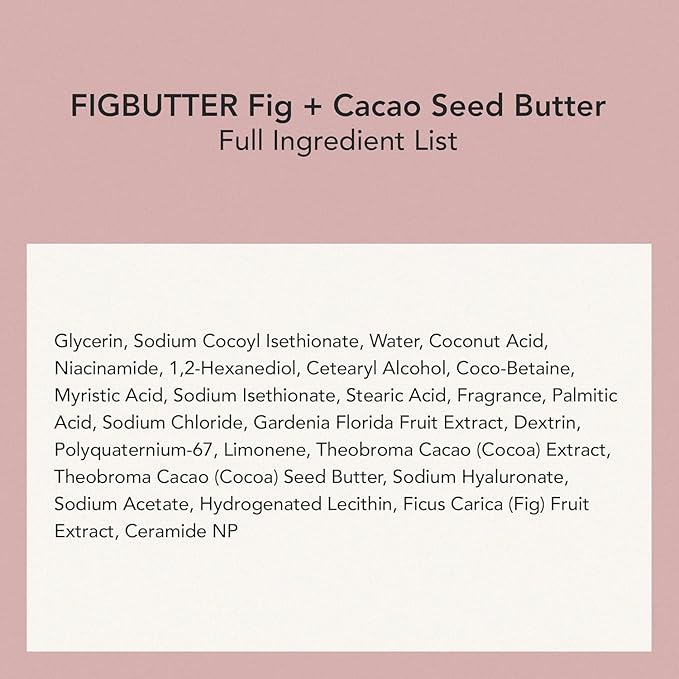 WHIPPED Cream Facial Cleanser- Fig + Shea Butter Face Wash - For Dry Skin, Hydrating Cleanser, Niacinamide, Hyaluronic Acid, Ceramide, Vegan Korean Skincare,4.5 oz (Muhwabutter (Fig + Cacao Butter))