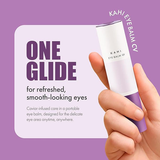 KAHI Eye Balm CV Refill - Age-Defying, Hydrating, 3D Lifting Under Eye Moisturizer Stick with Beluga Caviar Oil - Corrector for Dark Circles – Luxury Korean Skincare (9g, 0.31 oz)