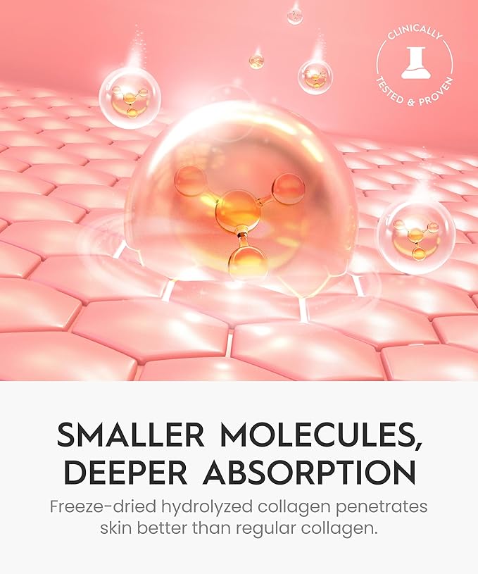 REVO Collagen Jelly β Korean Anti-Aging Plumping Formula with Hydrolyzed Collagen, Niacinamide, Hyaluronic Acid & Vitamin C β Skincare for Glass Glow Skin, Wrinkle Repair & Even Tone (3.52 Fl Oz)