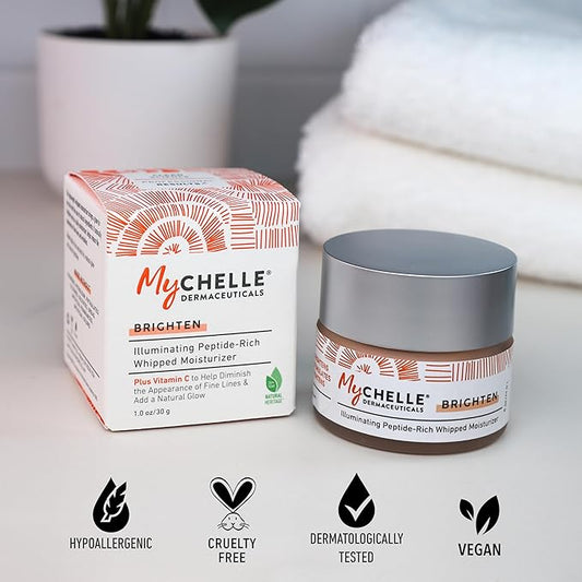 MYCHELLE Illuminating Peptide-Rich Whipped Moisturizer, 1.2 OZ