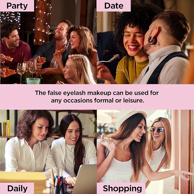 Lash Clusters kit 10-18mm DIY Lash Extension Kit 108 D Curl Fluffy Lashes Clusters 0.07D Individual Lashes Clusters False Eyelashes Natural Eye Lash Kits Extensions Kit