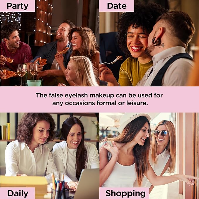 Lash Clusters kit 9-16mm DIY Lash Extension Kit 280 40D D Curl Lash Clusters 0.07D Natural Individual Lashes Clusters False Eyelashes Wispy Eye Lash Kits Extensions Kit