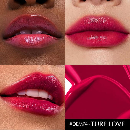 Red Lipstick for Women Hydrate Glossy Lipstick Moisture Lip Gloss Sheer-Medium Coverage Long Lasting Lipsticks for Dry Lips, DM74 MVP Red