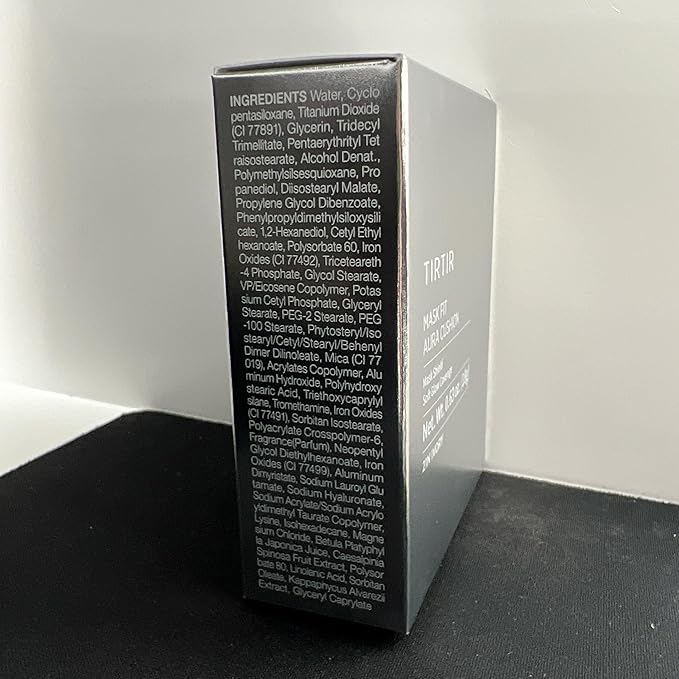 TIRTIR Mask Fit Aura Silver Cushion Foundation | Semi-glow Finish, Natural Coverage, Moisturizing, Lightweight, Korean cushion foundation (#21N Ivory, Full Size, 0.63 Fl Oz)