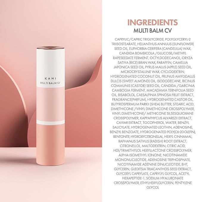 KAHI Multi Balm CV Refill - All-in-One Age-Defying Balm Stick with Beluga Caviar Oil - 48HR-Hydrating Moisturizer for Under Eye, Cheeks, Neck, Lips - Luxury Korean Skincare (9g, 0.31 oz)