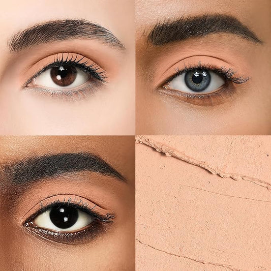 Longwear Cream Eye Shadow Sticks(41 Camel Matte), Smudge-Proof, Waterproof Eyeshadow,Silky Formula Glitter With Makeup Brush,Nude Eyeshadow Stick