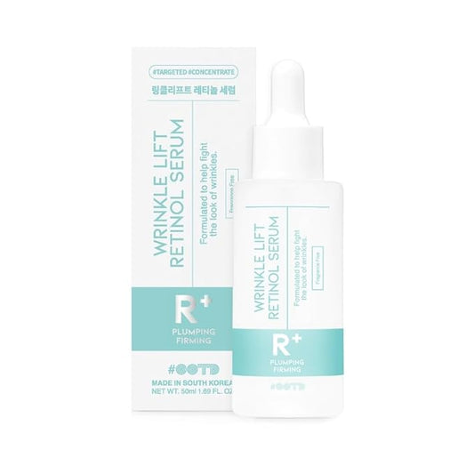 Retinol Serum Cream for Face Anti Aging, Wrinkle Serum Korean, Vitamin A Serum for Skin Night Care 1.69 Fl Oz