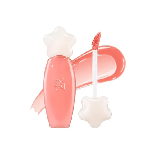 dasique Pure Water Lip Gloss #03 Honey Peach 0.09 oz | Variety of Colors | Dewy Gloss | Buildable Gloss Tesxture | Non-Sticky | K-beauty