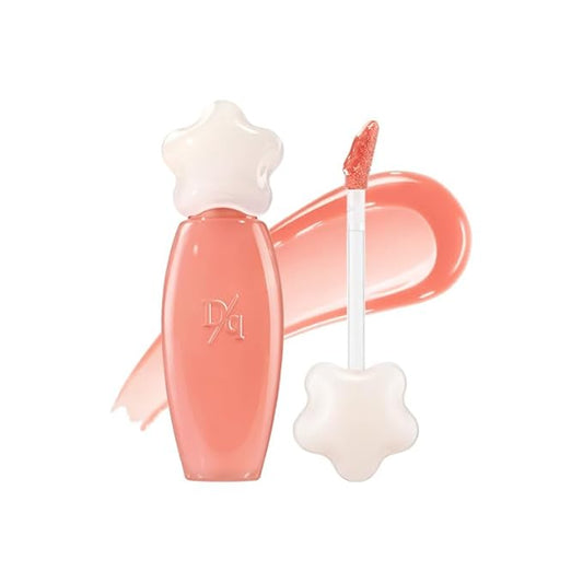 dasique Pure Water Lip Gloss #02 Bare Pomelo 0.09 oz | Variety of Colors | Dewy Gloss | Buildable Gloss Tesxture | Non-Sticky | K-beauty