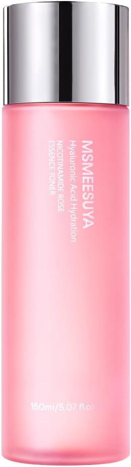 Niacinamide Rose Essence Toner, with Rose Extract, Moisturizing, A Fresh and Delicate Feel, Alcohol-Free, Suitable for All Skin Types, 150ml/5.07 fl oz per Bottle.