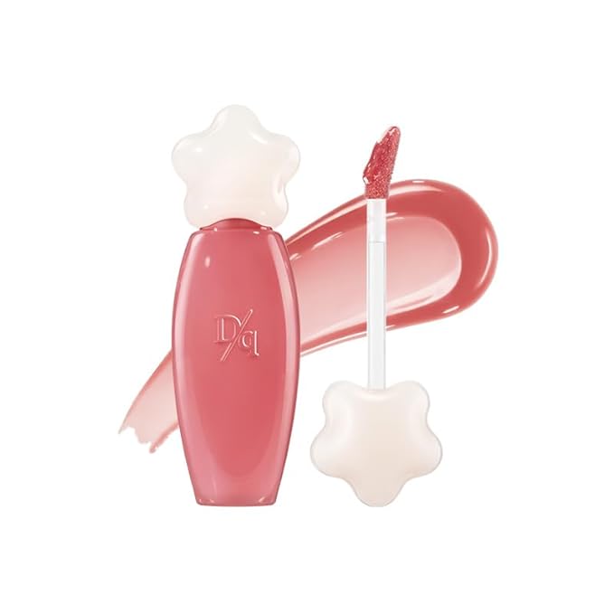 dasique Pure Water Lip Gloss #07 Soft Fig 0.09 oz | Variety of Colors | Dewy Gloss | Buildable Gloss Tesxture | Non-Sticky | K-beauty