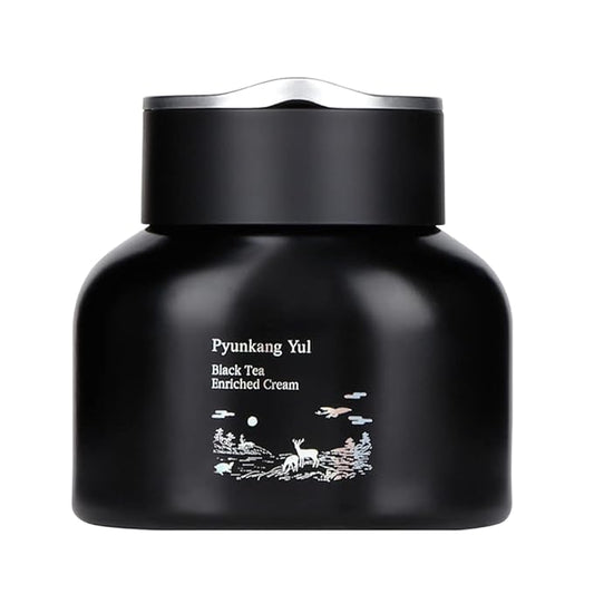 Pyunkang Yul [PKY] Black Tea Enriched Cream for Anti-aging, Condensed Nutrition for Fine Line Care with Kombucha, Ginseng Extract, Zero-Irritation, Korean Skincare (2.02 Fl. Oz, 60ml)