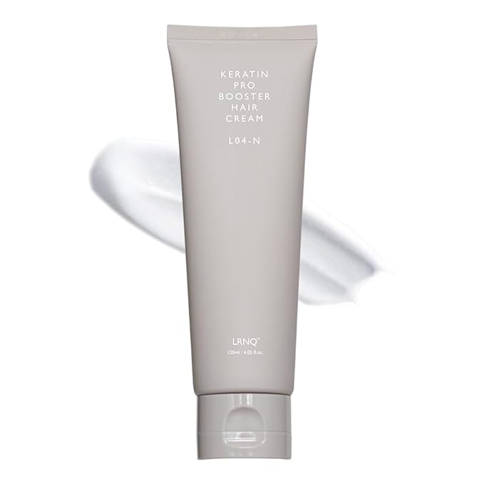 Korean Keratin Leave-in Conditioner Treatment, 4.05 Fl Oz, Keratin Pro Booster with 10,000ppm Protein, for Frizzy Dry Damaged Hair