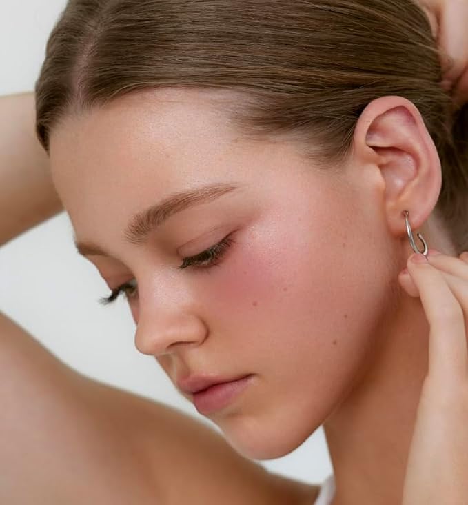 DEARDAHLIA Petal Drop Blush (Rosily) - Weightless Buildable Liquid Blush with High-Pigment, Long-lasting Dewy Finish, Natural Flush. Hydrating, Vegan, Cruelty-Free Korean Makeup for Cheeks. 0.14 oz