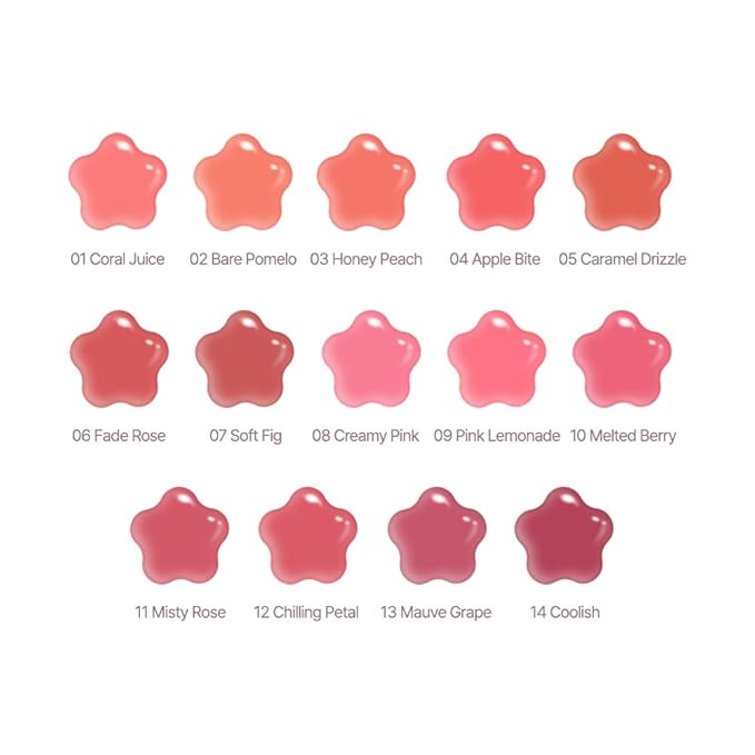 dasique Pure Water Lip Gloss #01 Coral Juice 0.09 oz | Variety of Colors | Dewy Gloss | Buildable Gloss Tesxture | Non-Sticky | K-beauty