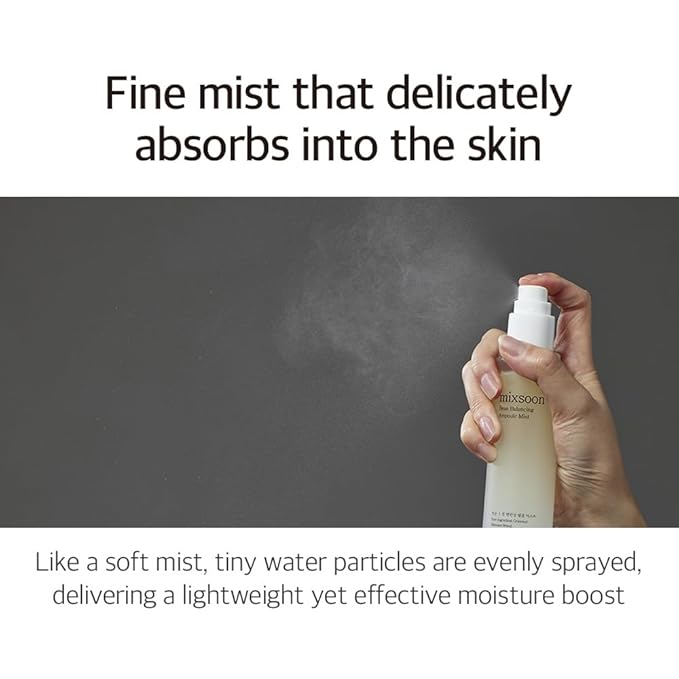 mixsoon Bean Balancing Ampoule Mist Skin moisturizer and Oil balance For Hydrated Radiance Korean Glass Skin Care 3.38 fl. oz. / 100ml