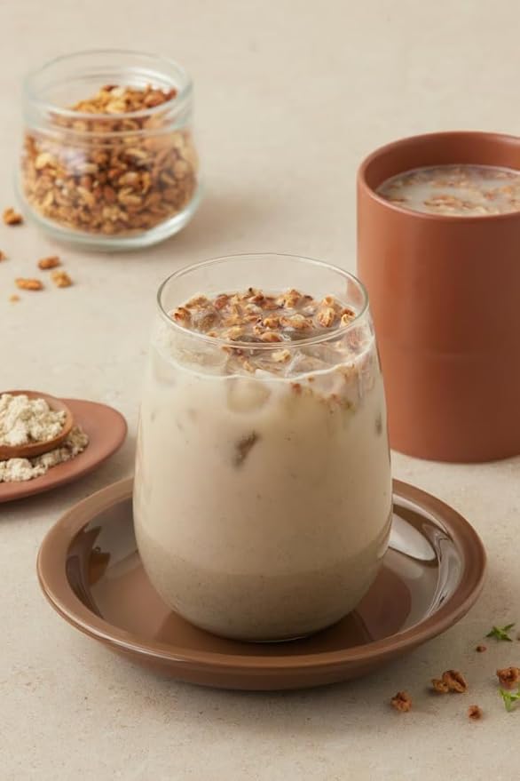 Damtuh Misugaru – Korean Multigrain Granola Powder Drink, Traditional Mixed Grain Meal Replacement Shake with Oats & Quinoa, 20g x 30 Sticks