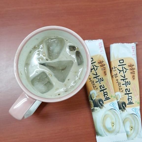 Damtuh Instant Roast Grain Latte 20g x 12 Sticks – Korean Misugaru Latte Powder, Nutty Multigrain Instant Drink, Caffeine-Free Coffee Replacement