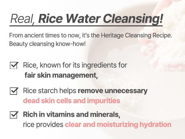 S.NATURE AQUA RICE FOAM CLEANSER | Facial Cleanser, Rice Extract Rice Powder Cleanser with Mild Cleansing, Glycerin,Vegan, Face Wash, Korean Skincareㅣ 160ml 5.4 Fl Oz