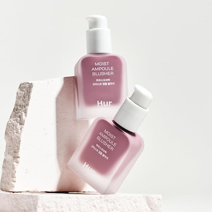 House of Hur Moist Ampoule Blusher with 50% Moisture Essence | Hydrating & Long-Lasting Blush | 0.68fl.oz (9 Shades) - Lavender Flush