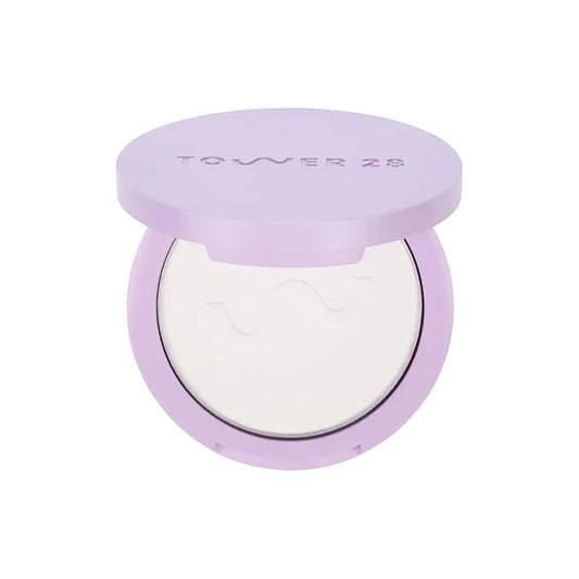 Tower 28 GetSet™ Talc-Free Setting Powder – Blurring, Soft Matte, Sweat-Proof & Transfer-Proof – Hydrating, Sensitive Skin Safe, Vegan & Cruelty-Free – Translucent Trestles